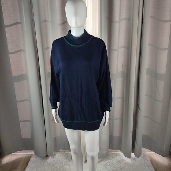 bill blass Other - Bill Blass Vintage Blassport Men's Blue & Green Long Sleeve Sweater Size 2X